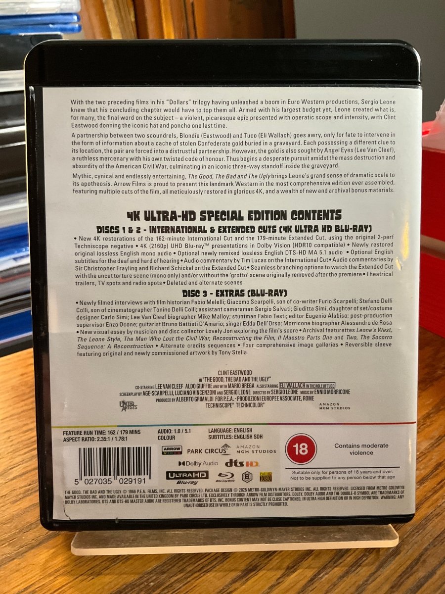 The Good, the Bad and the Ugly (4K UHD, Standard Edition, Region Free/B) USED