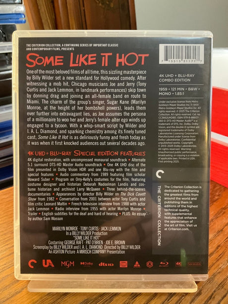 Some Like It Hot (4K UHD, 950) USED - Used 4K UHD