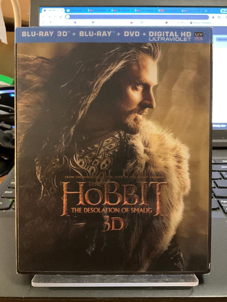 The Hobbit: An Unexpected Journey/The Battle of the Five Armies/The Desolation of Smaug (3D Blu - ray + DVD) USED - Used Blu - Ray