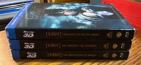 The Hobbit: An Unexpected Journey/The Battle of the Five Armies/The Desolation of Smaug (3D Blu - ray + DVD) USED - Used Blu - Ray