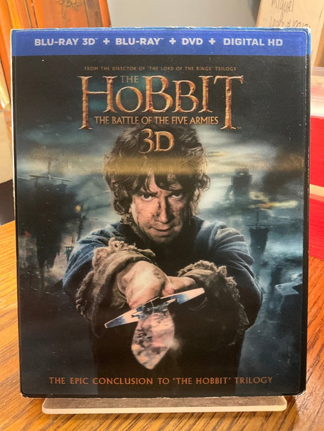 The Hobbit: An Unexpected Journey/The Battle of the Five Armies/The Desolation of Smaug (3D Blu - ray + DVD) USED - Used Blu - Ray