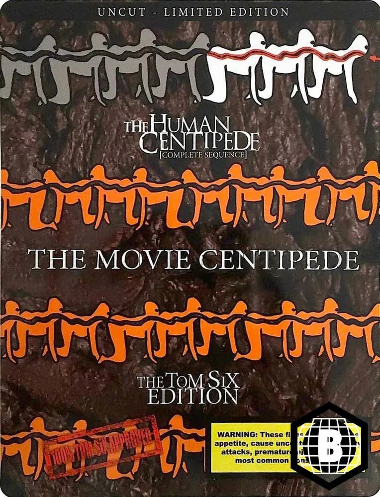 The Human Centipede - The Complete Sequence (Limited Edition Steelbook, Region B) - New Blu - Ray