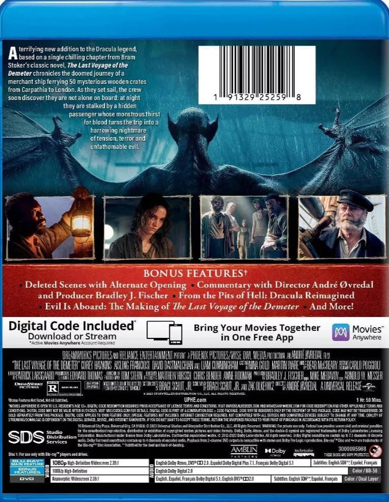 The Last Voyage of the Demeter - New Blu - Ray