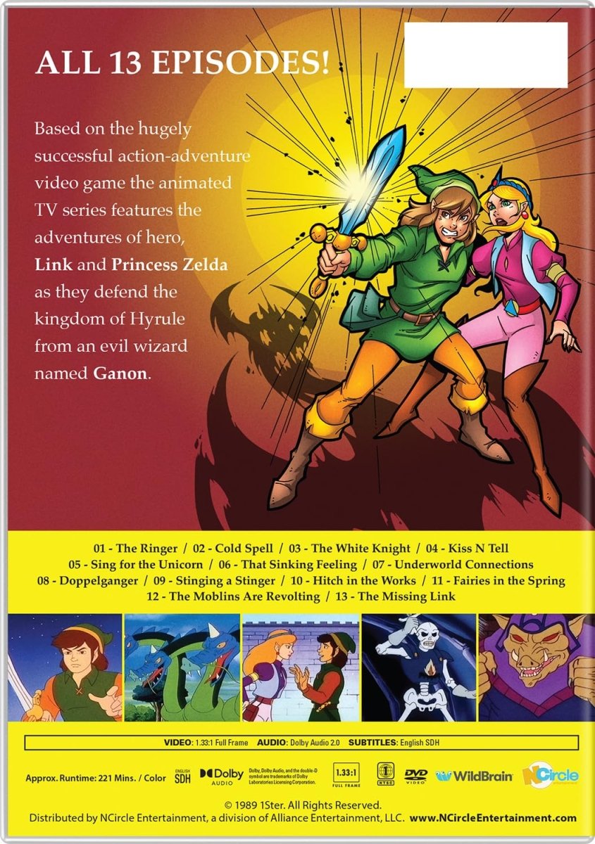 The Legend of Zelda: The Complete Series (DVD) – Orbit DVD