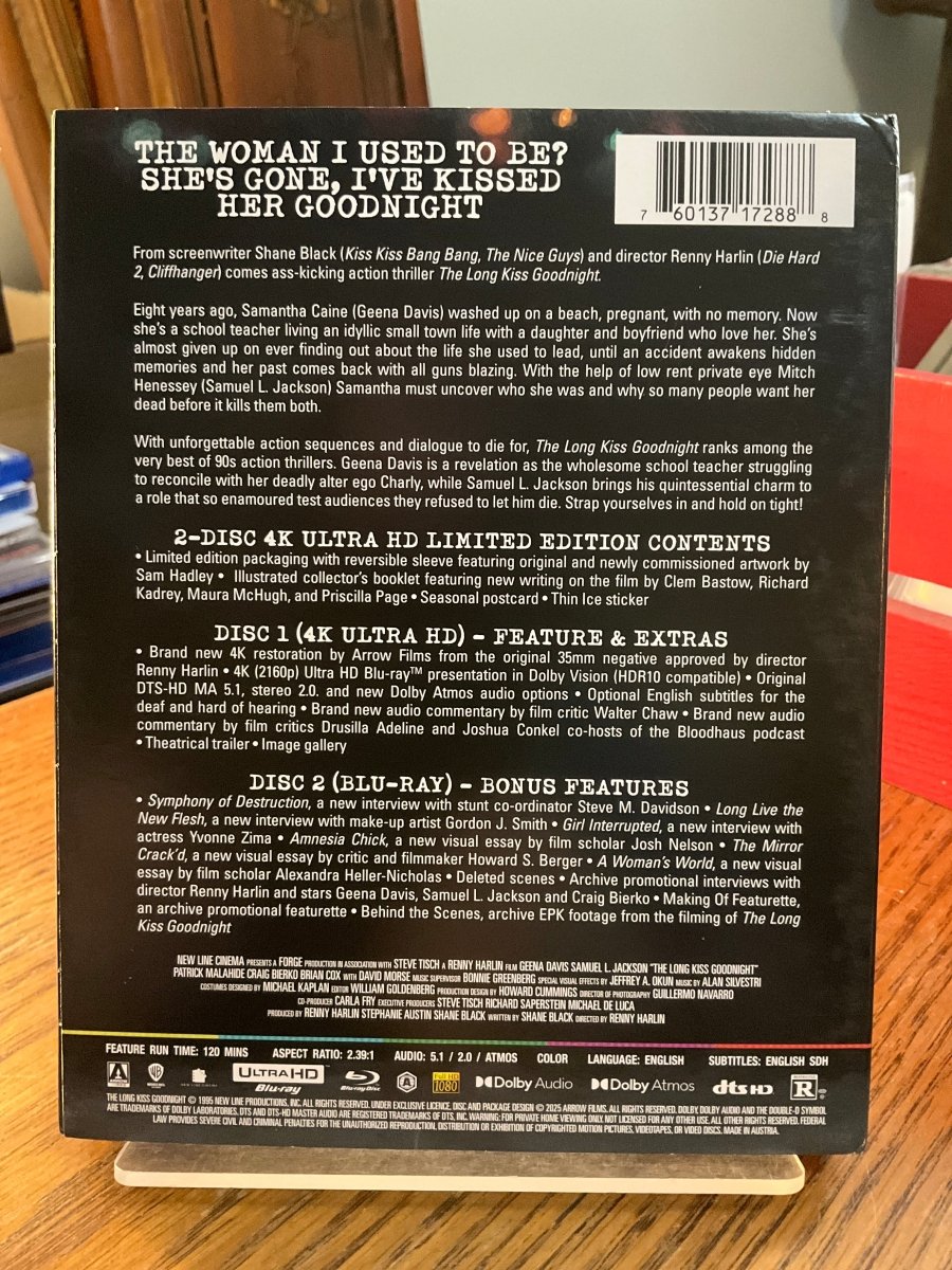 The Long Kiss Goodnight (4K UHD, Limited Edition) w/SLIP USED