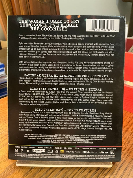 The Long Kiss Goodnight (4K UHD, Limited Edition) w/SLIP USED