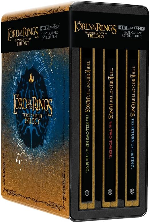 The Lord of the Rings Trilogy - Theatrical and Extended Collection (4K UHD, Limited UK Edition Steelbook Collection, Region Free/B)