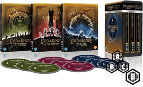 The Lord of the Rings Trilogy - Theatrical and Extended Collection (4K UHD, Limited UK Edition Steelbook Collection, Region Free/B)