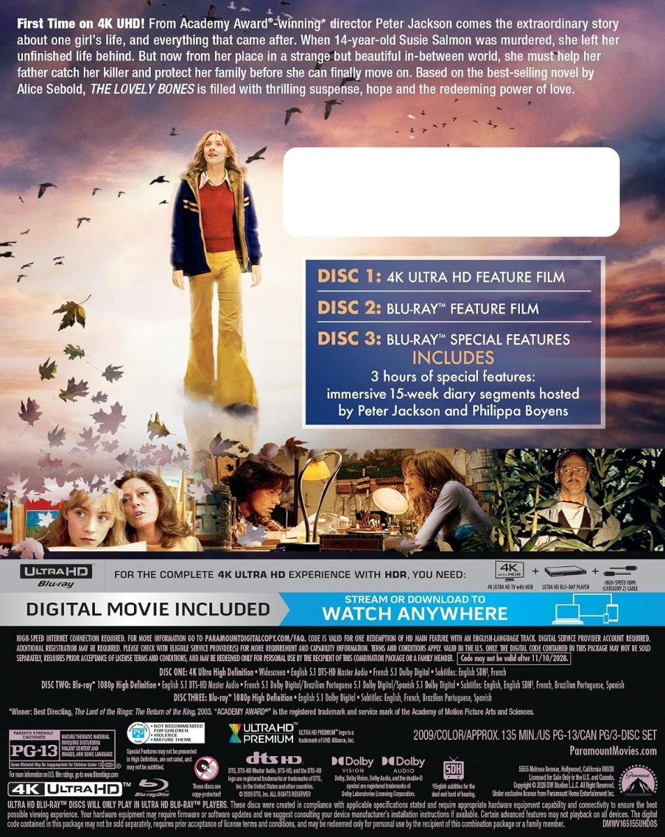 The Lovely Bones (4K UHD) – Orbit DVD