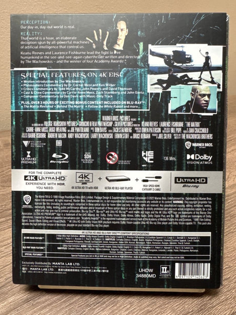 The Matrix (4K UHD, Steelbook, Double Lenticular Case, ME 45, Region Free)