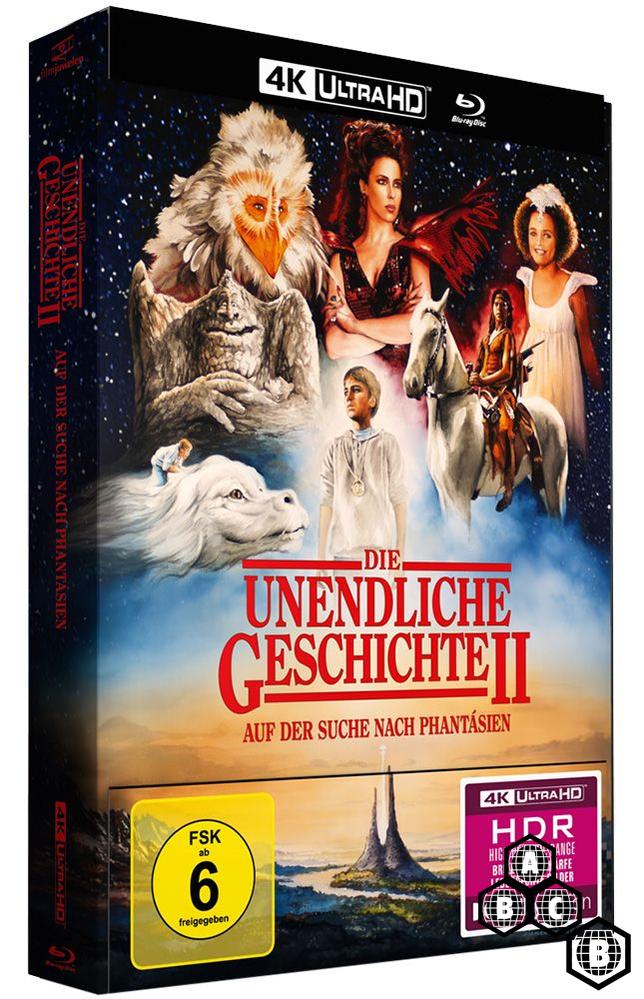 The Neverending Story II (Die Unendliche Geschichte II) (4K UHD, Limited Edition Mediabook, Region Free/B) - New 4K UHD