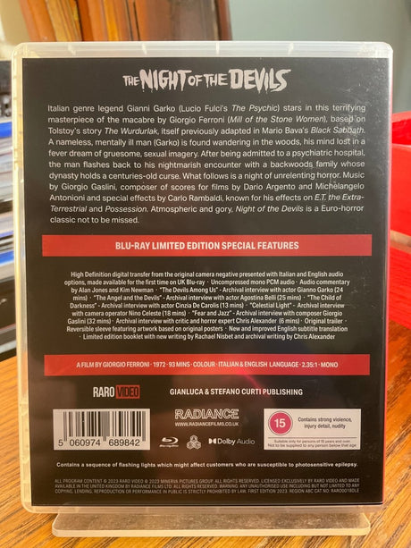 The Night of the Devils (Limited Edition, Region B) w/BOOKLET USED