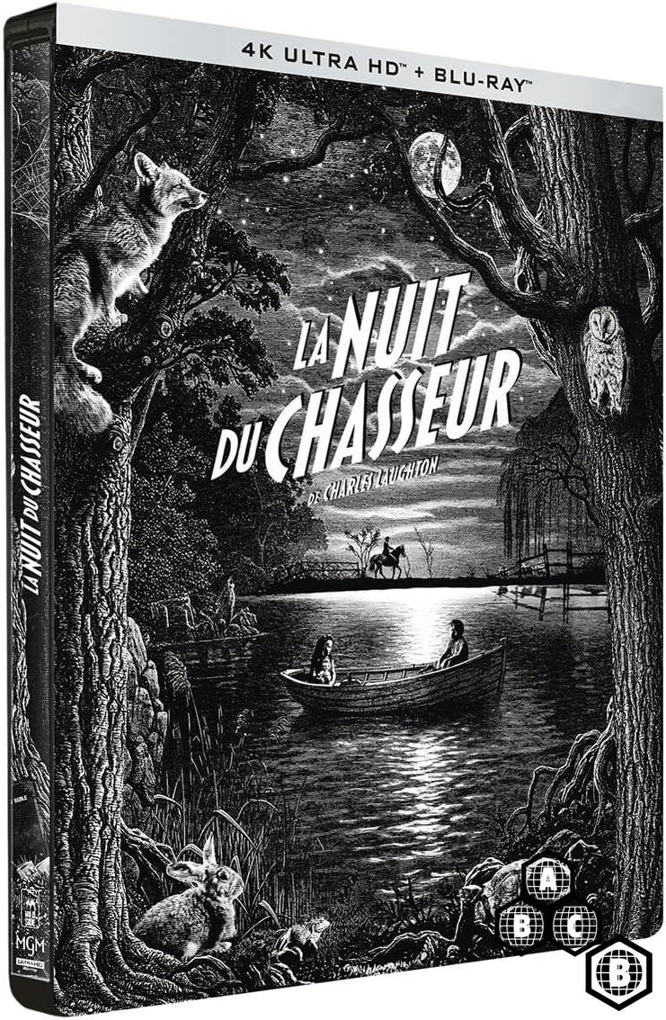 The Night of the Hunter (La Nuit du Chasseur) (4K UHD, Limited French Steelbook, Region Free/B)