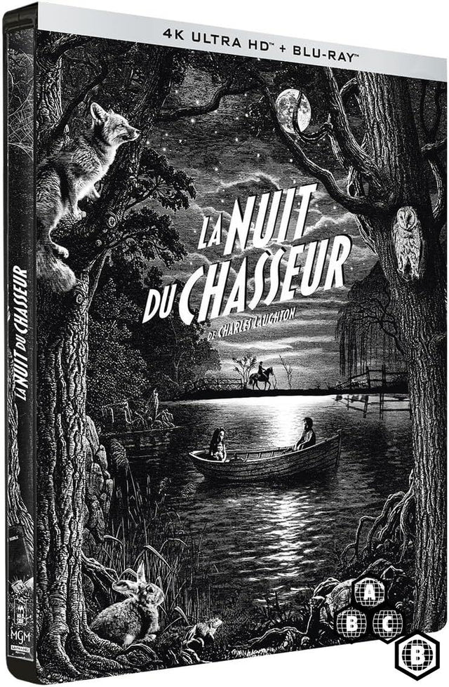 The Night of the Hunter (La Nuit du Chasseur) (4K UHD, Limited French Steelbook, Region Free/B)