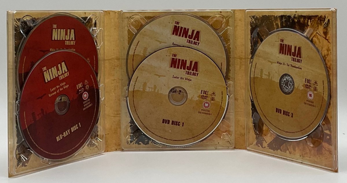 The Ninja Triology (Enter The Ninja / Revenge of the Ninja / Ninja III: The Domination, Region B) USED - Used Blu - Ray