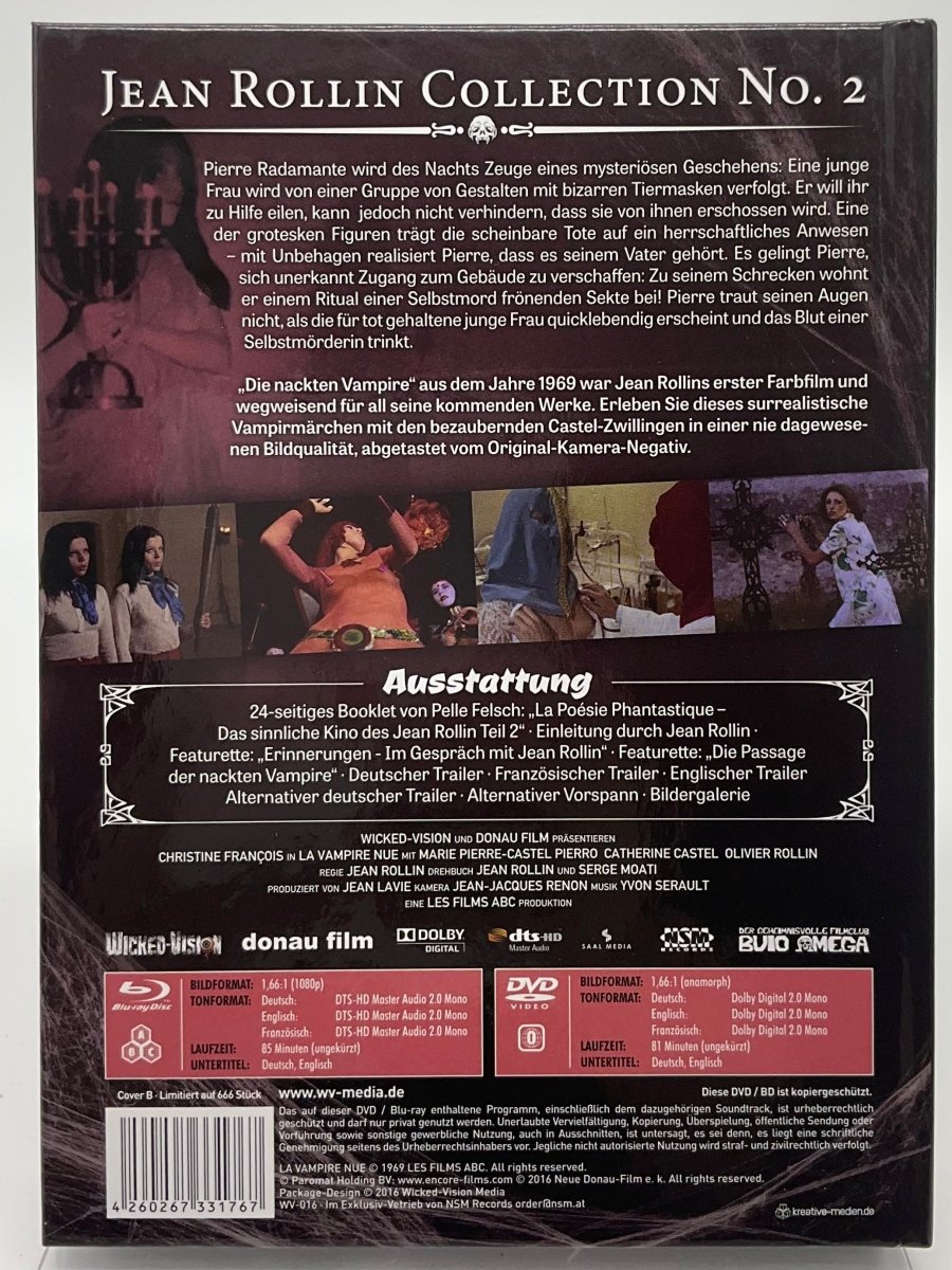 The Nude Vampire (Limited Edition Mediabook, Cover B, Region Free) USED - Used Blu - Ray