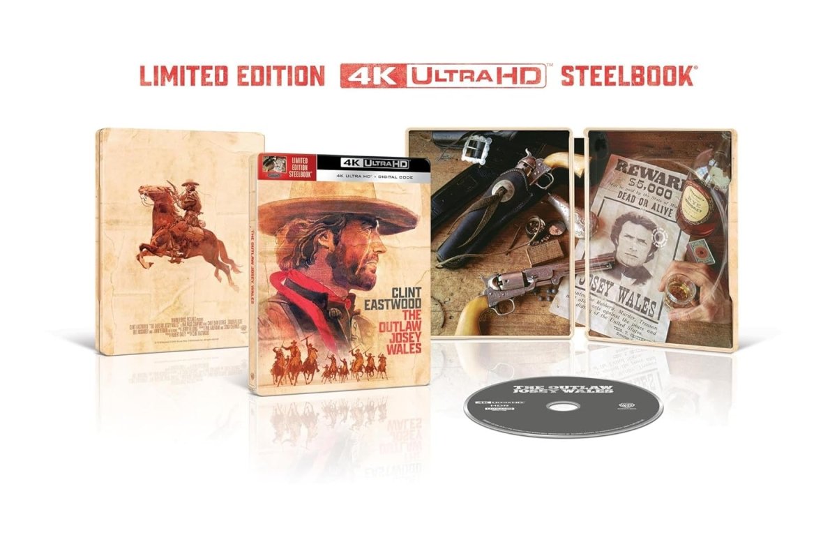 The Outlaw Josey Wales (4K UHD, Limited Edition Steelbook) - New 4K UHD