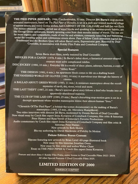 The Pied Piper + Jiří Barta Shorts (Deluxe Limited Edition) USED