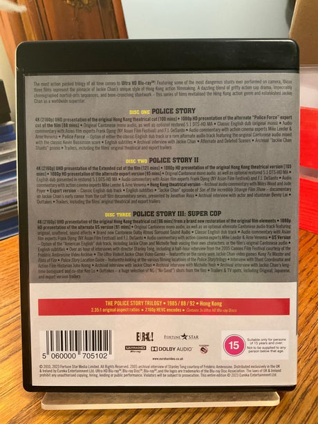 The Police Story Trilogy (4K UHD, Standard Edition, Region Free) USED