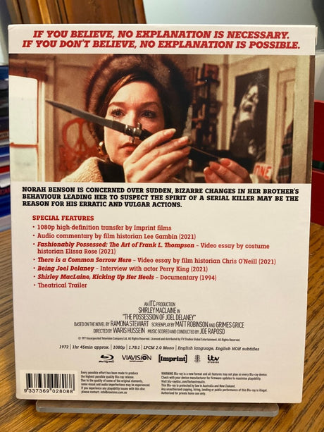 The Possession of Joel Delaney (Limited Edition, Region Free) w/SLIP USED
