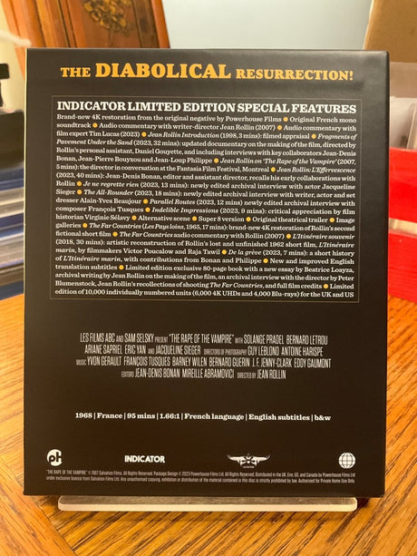 The Rape of the Vampire (4K UHD, US Limited Edition) USED
