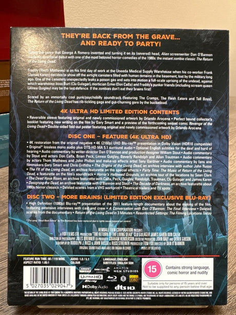 The Return of the Living Dead (4K UHD, Limited Edition, Region Free/B) USED