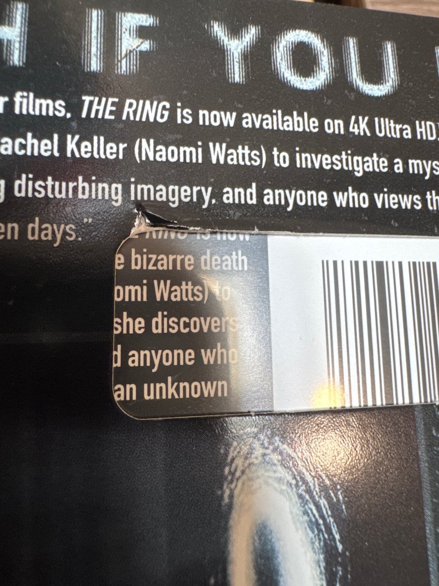 The Ring (4K UHD) w/SLIP USED