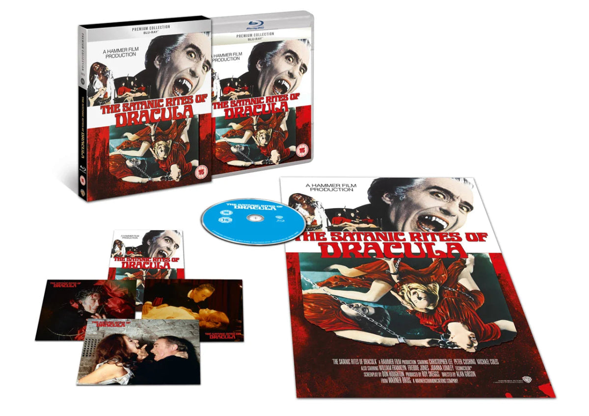The Satanic Rites of Dracula (UK WB Premium Collection, Region Free/B) w/SLIP - New Blu - Ray