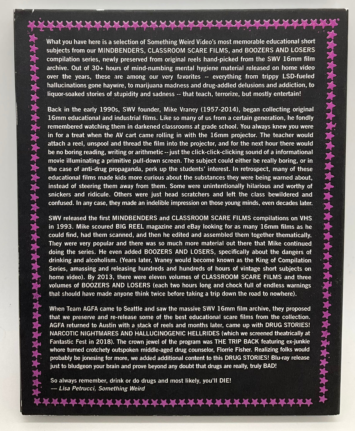 The Scare Film Archives Volume 1: Drug Stories! w/SLIP USED