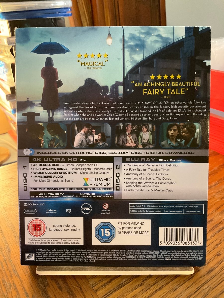 The Shape of Water (REGION B) (4K UHD) w/SLIP USED - Used 4K UHD