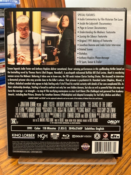 The Silence of the Lambs (30th Anniversary 4K UHD) w/SLIP USED - Used 4K UHD
