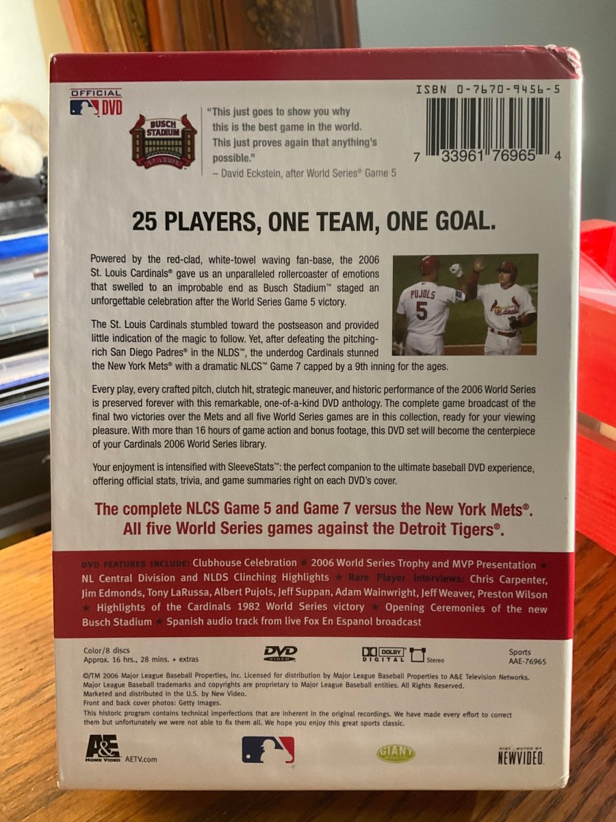 The St. Louis Cardinals 2006 World Series Collector's Edition (DVD) USED