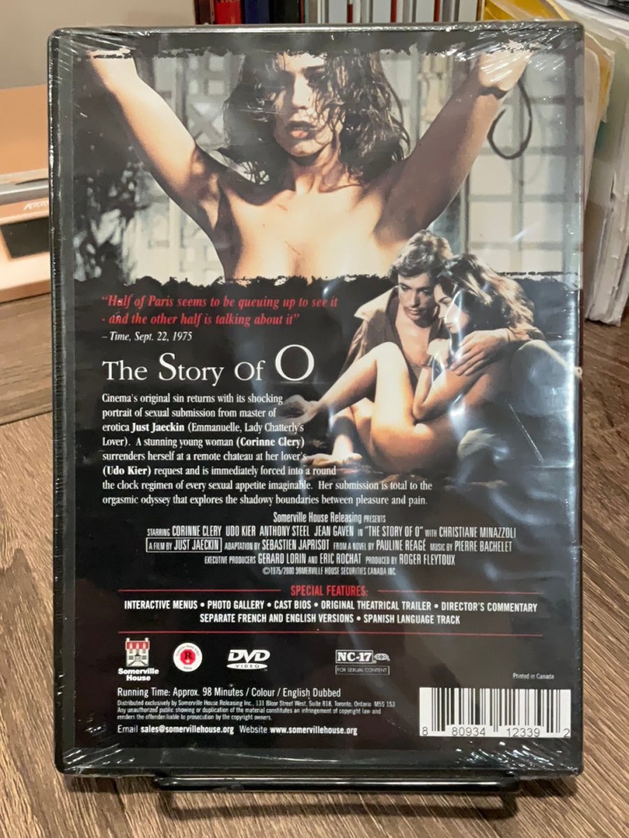 The Story Of O (DVD) *SEE NOTE*
