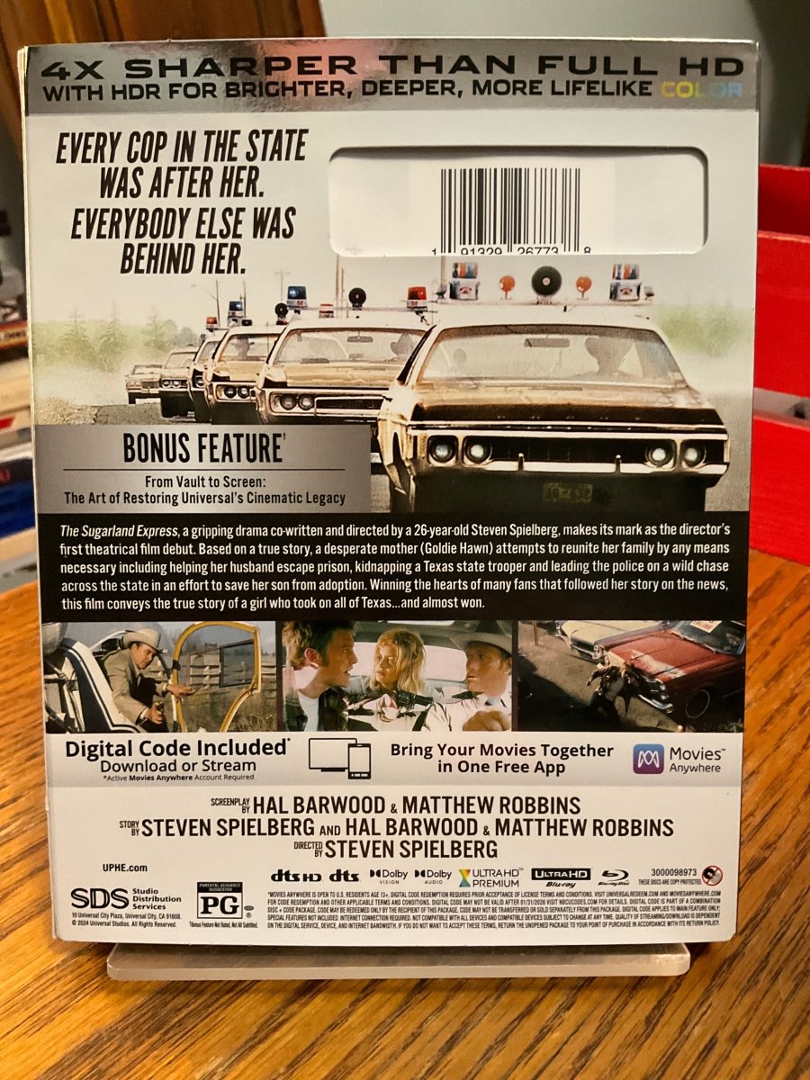 The Sugarland Express (4K UHD) w/SLIP USED