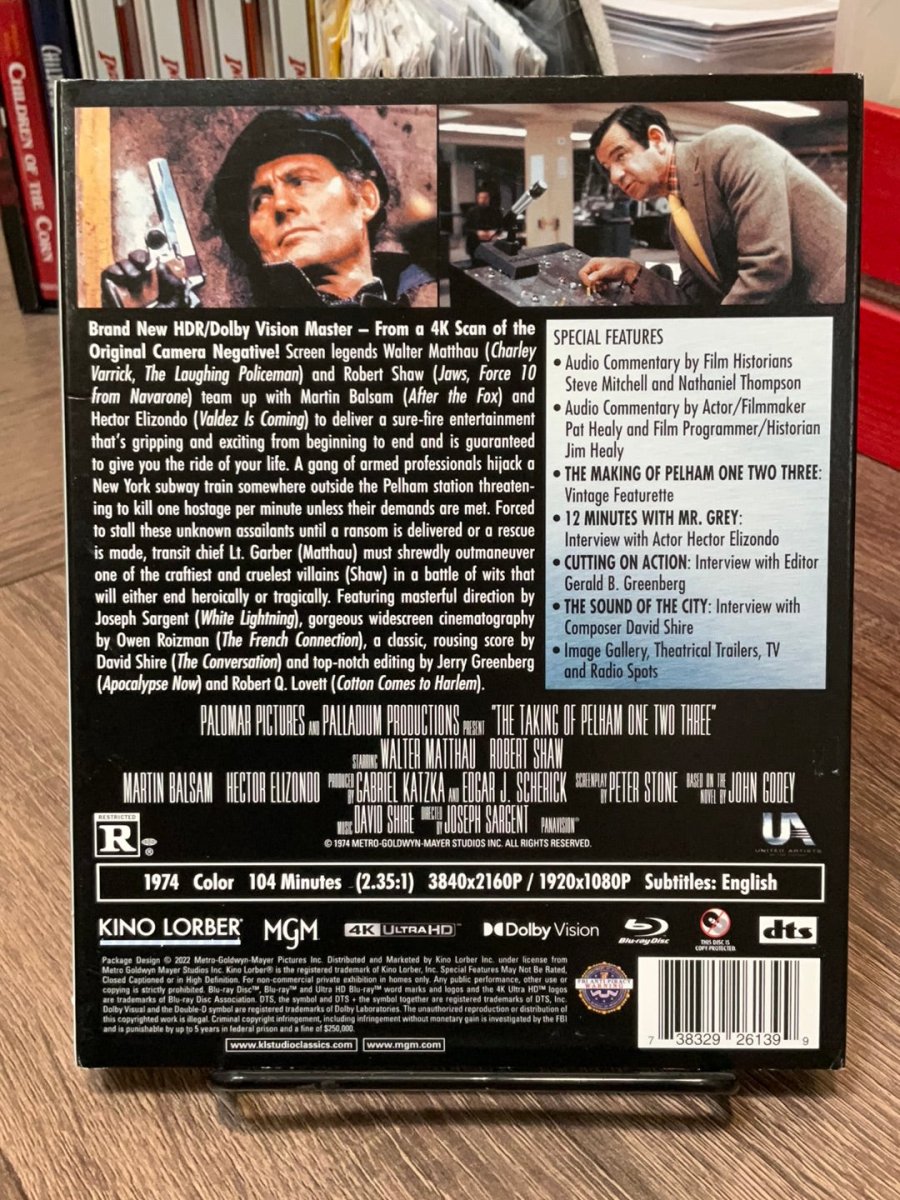 The Taking Of Pelham One Two Three (1974, 4K UHD) W/SLIP USED
