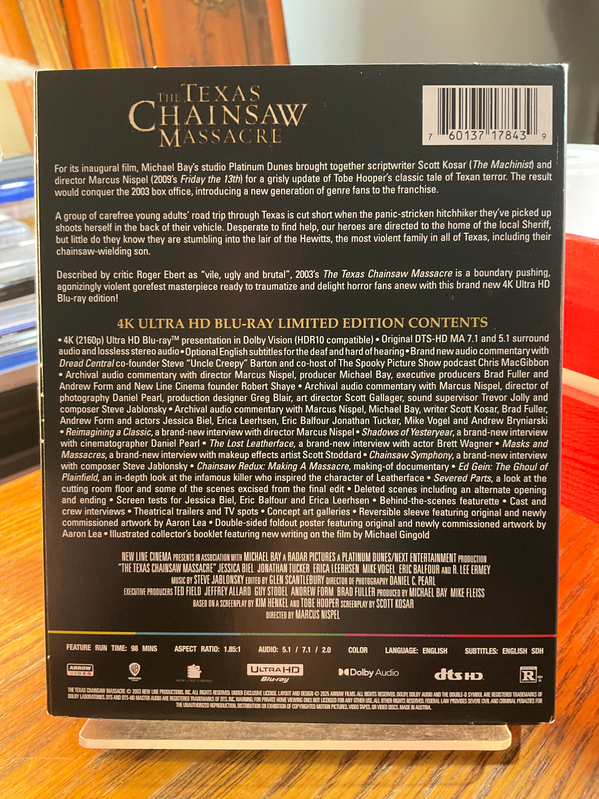 The Texas Chainsaw Massacre (2003) (4K UHD, Limited Edition) w/SLIP USED