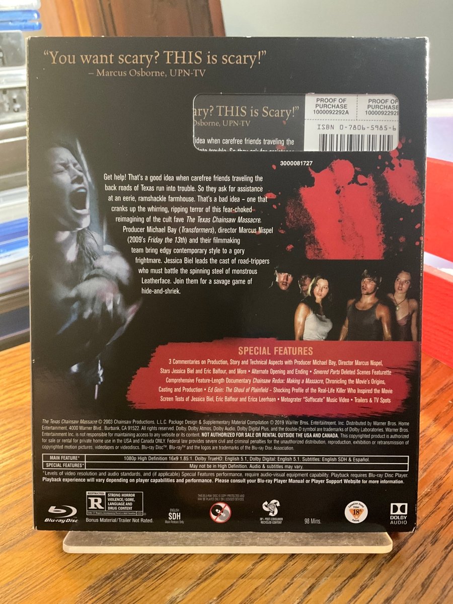 The Texas Chainsaw Massacre (2003) w/LENTICULAR SLIP USED - Used Blu - Ray
