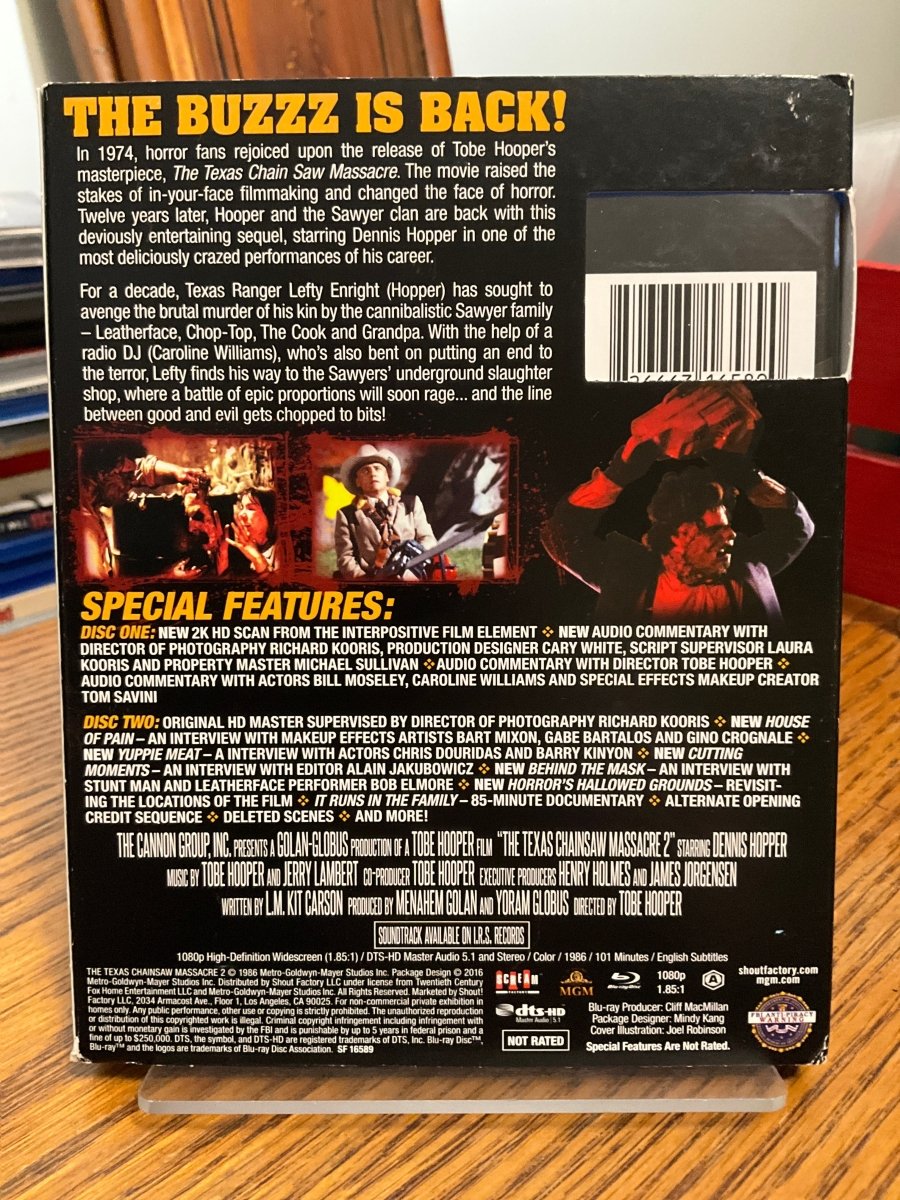 The Texas Chainsaw Massacre Part 2 Collector's Edition w/SLIP USED