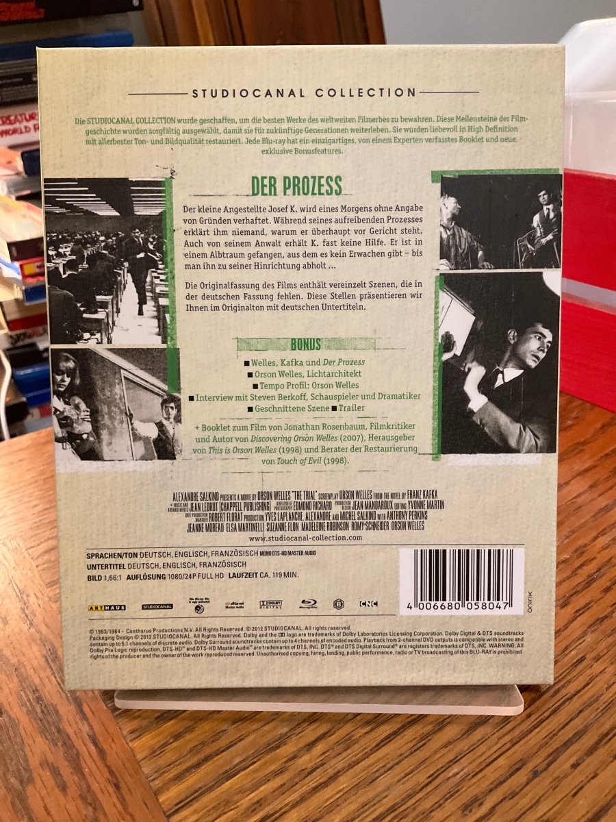 The Trial (REGION B GERMAN IMPORT) DIGIBOOK USED - Used Blu - Ray