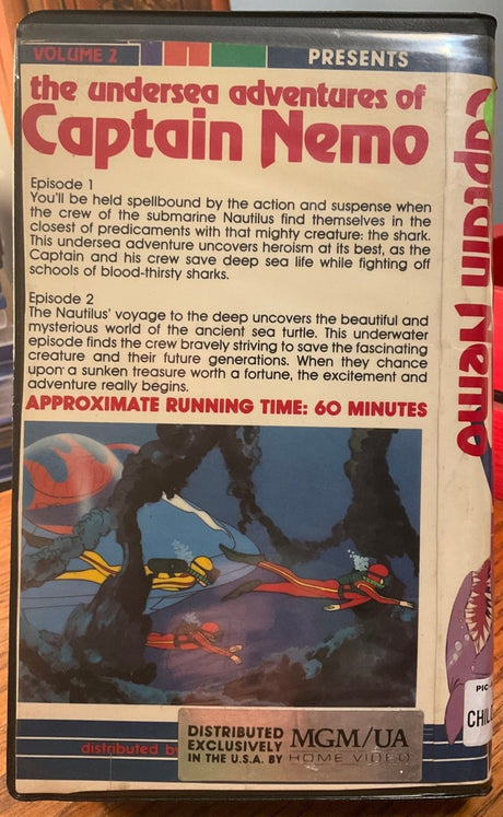 The Undersea Adventures of Captain Nemo VOLUME 2 *EX - RENTAL* CLAMSHELL (VHS) - VHS