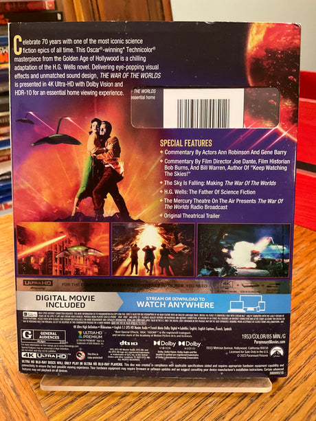 The War of the Worlds (1953) (4K UHD) w/SLIP USED