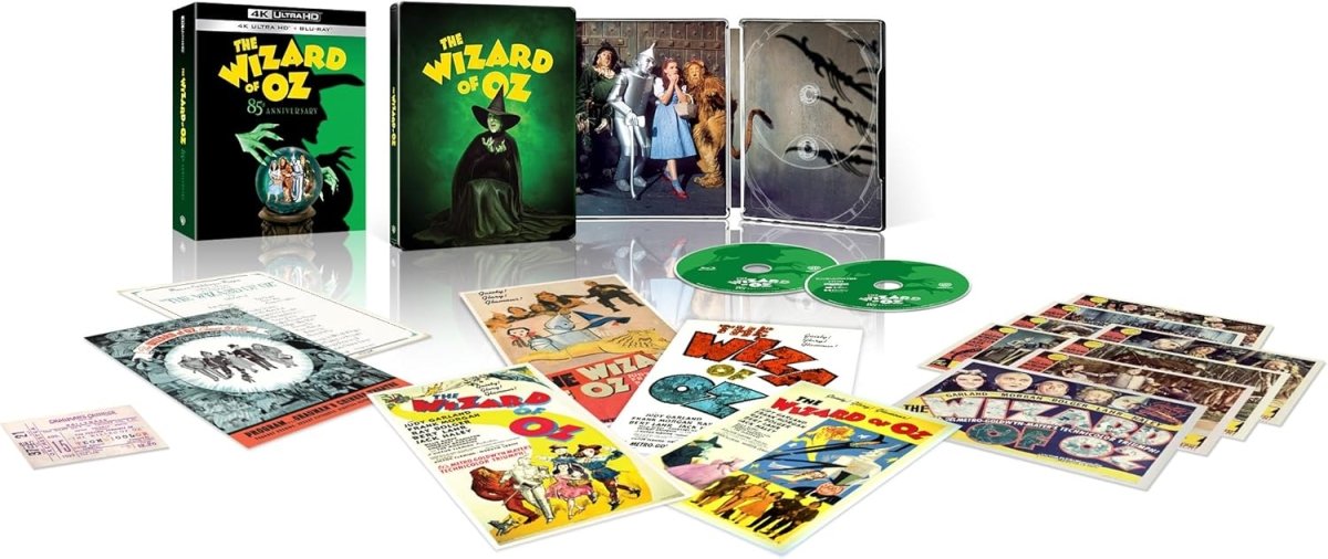 The Wizard of Oz (UK 4K UHD, 85th Anniversary Limited Edition Steelbook, Region Free/B) - New 4K UHD