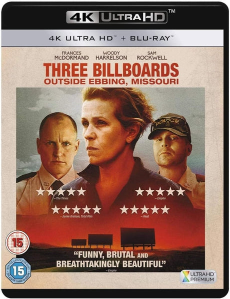 Three Billboards Outside Ebbing Missouri (4K UHD, Region Free/B) w/SLIP - New 4K UHD