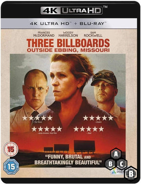 Three Billboards Outside Ebbing Missouri (4K UHD, Region Free/B) w/SLIP