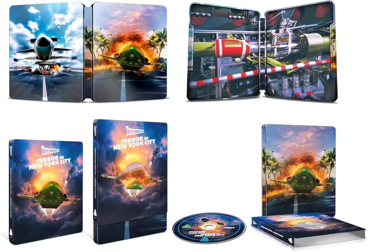 Thunderbirds: Terror in New York City / Trapped in the Sky (4K UHD, UK Collector's Edition Steelbook, Region Free) - New 4K UHD