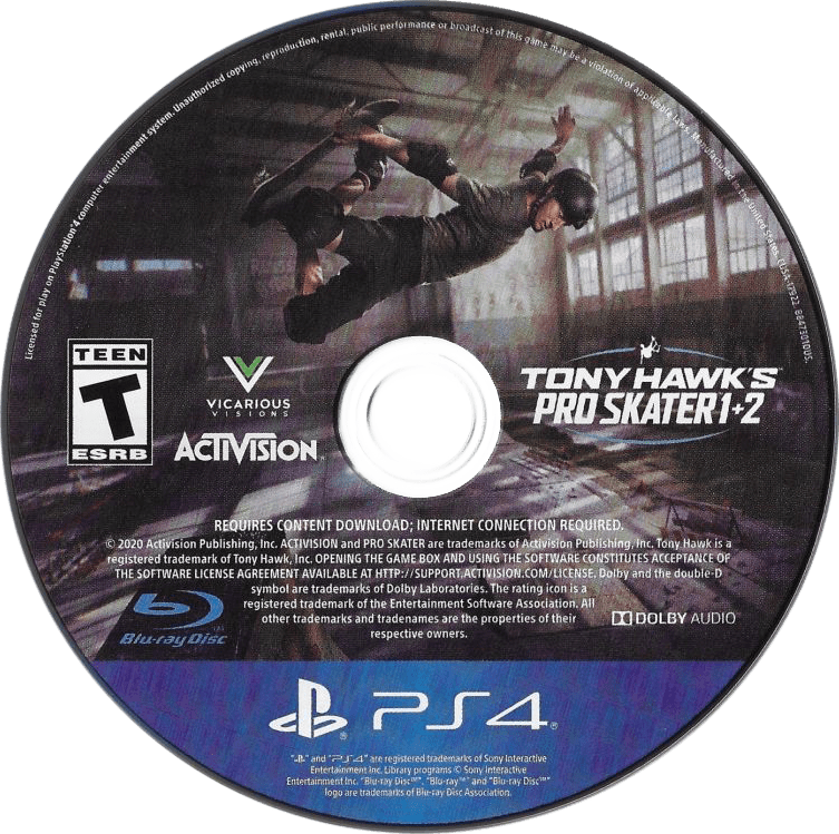 Tony Hawk's Pro Skater 1 and 2 Playstation 4 LOOSE - Video Games - Playstation 4