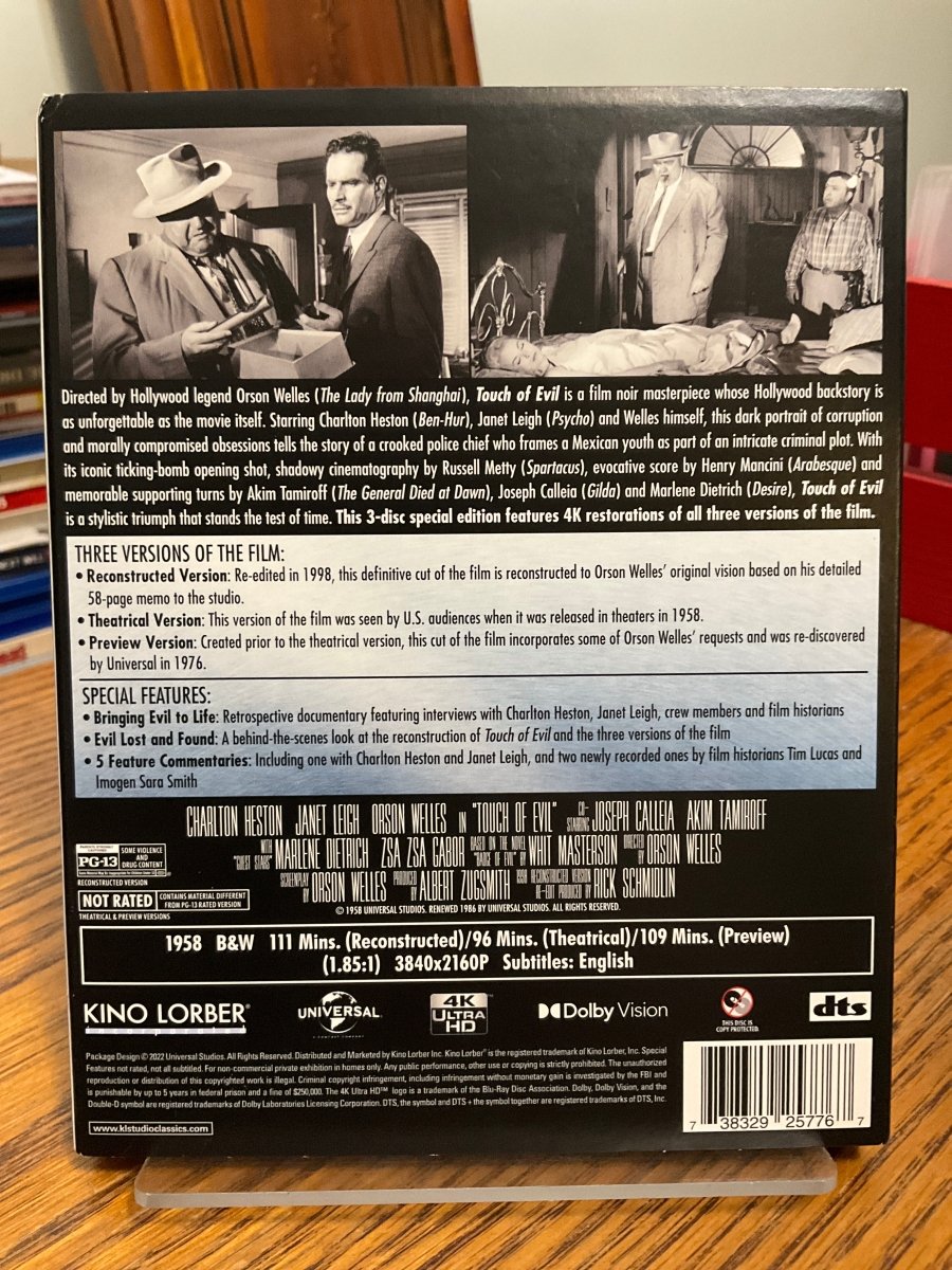 Touch of Evil (1958) 4K UHD W/SLIP USED - Used Blu - Ray