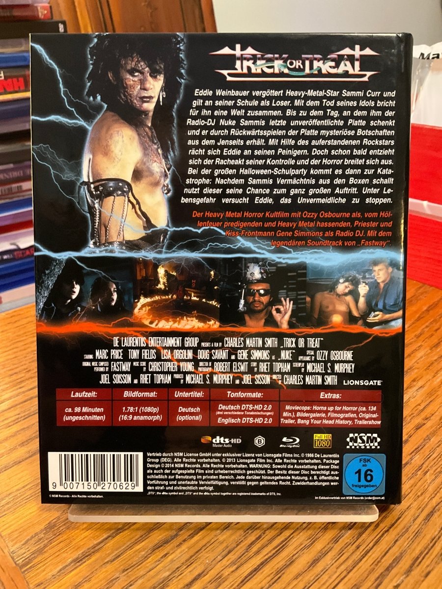 Trick Or Treat (REGION B GERMAN IMPORT) w/HARDCASE USED *SEE NOTE* - Used Blu - Ray