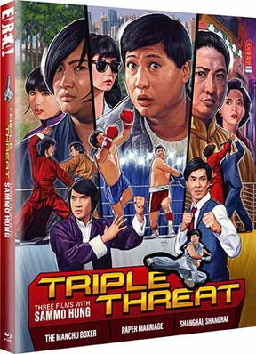 Triple Threat: Three Films with Sammo Hung (Limited Edition) w/SLIP - New Blu - Ray