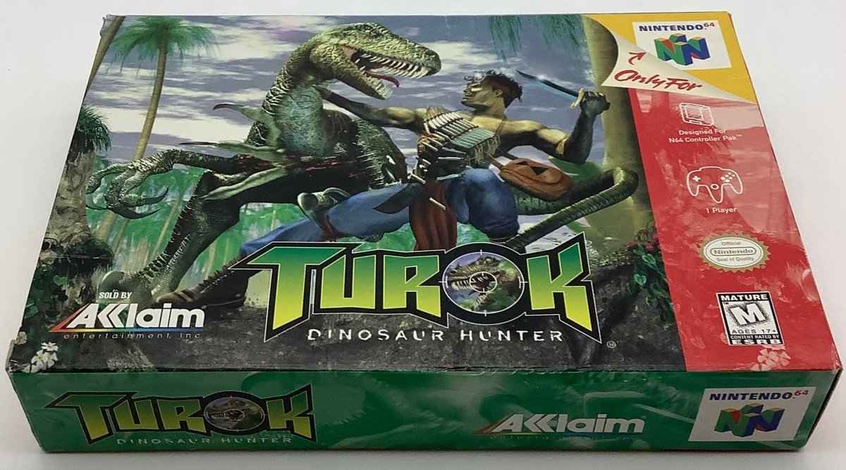 Turok Dinosaur Hunter [NO MANUAL] Nintendo 64 USED - Video Games - Nintendo 64